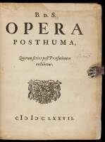 Opera Posthuma: Quorum series post Praefationem exhibetur