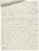 Autograph letter from Jack London to Charmian Kittredge