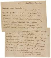 Autograph Letter from Jack London Concerning His Upcoming Lecture