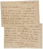 Autograph Letter from Jack London Concerning His Upcoming Lecture