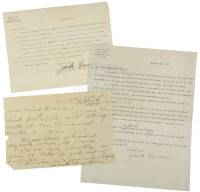 Autograph Letter and 2 Typed Letters Signed by Jack London to John A. Browne