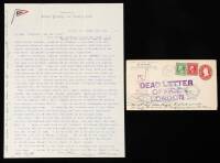 Typed Letter, Signed by John A. Browne to Jack London