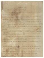 Typed, Signed Letter from Jack London addressing charges of plagiarism