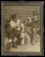 Vintage Silver Print Photograph of Jack London & Carl Sadakichi Hartmann