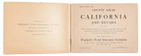 County atlas of California and Nevada, showing all county seats, towns, postoffices, railroads, county roads, stage lines carrying passengers, mail and express and distances between points, drawn expressly for the Fireman's Fund Insurance Company