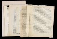 Collection of Browder manuscript material, etc.