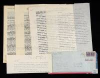 Four notes and letters from Earl Browder