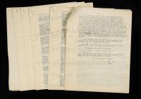 Six typed letters from Earl Browder to Abe Heller