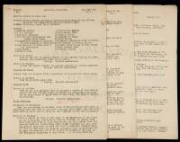 Three mimeograph Minutes of the Workers Party Political Committee