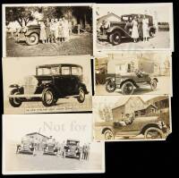 Approximately 80 photographs of vintage automobiles