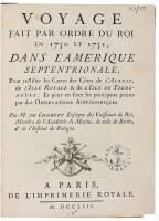 Voyage fait par ordre du Roi en 1750 et 1751, dans L'Amerique Septentrionale Pour rectifier les Cartes des C&ouml;tes de L'Acadie, de L'Isle Royale & de L'Isle de Terre-Neuve...