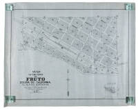 Map of the Town of Fruto, Colusa Co. California. Sec. 17, T.20N. R.%W. M.D.M. On line of West Side and Mendocino Rail Road... Surveyed by L. D. Norton. June 1888. Scale: 200 feet to one inch