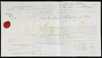 Bill of lading for shipment of 54 lbs. of gold bars from San Francisco to Panama