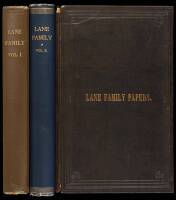 Three volumes of Lane family genealogies