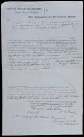 Court Summons requesting presence in court of several Californios to challenge the confirmation of their land grants