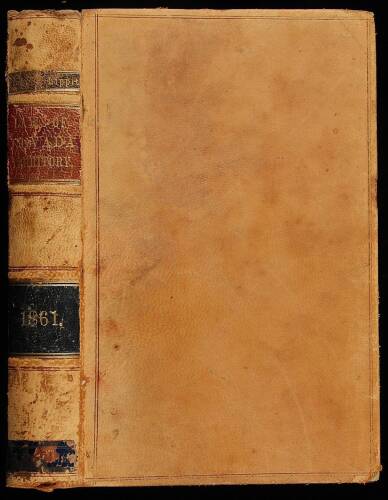 Laws of the Territory of Nevada, Passed at the First Regular Session of the Legislative Assembly, begun the First Day of October and Ended on the Twenty-Ninth day of November, 1861, at Carson City