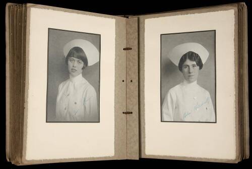 Album photograph portraits of San Francisco Nurses