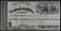 Check from the Controller's Office of the State of California made out to John A. Sutter