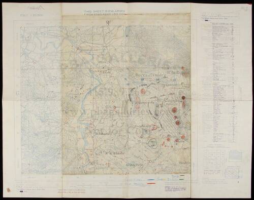 Four World War II maps for the 1943 Battle for the "Winter Line"