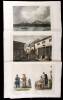Collection of 7 hand-colored aquatints of Canton, China