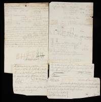 Archive of shipping documents, bills of lading, etc. from the Ships Terrible and Trimmer