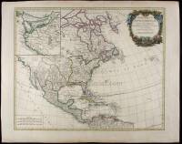 Am&eacute;rique Septentrionale dress&eacute;e sur les Relations les plus modernes des Voyageurs et Navigateurs ou se remarquent les Etats Unis