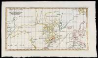 Partie de la Carte du Capitaine Cluny Auteur d'un ouvrage anglois intitule American Traveller publie a Londres en 1769
