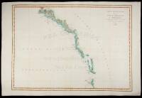 Carte Particuliere de la C&ocirc;te du Nord-Ouest de l'Am&eacute;rique reconnue par les Fr&eacute;gates Fran&ccedil;aises La Boussole et l'Astrolabe en 1786. 1e. [& 2e.] Feuille