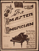 1919 First issue of the first African-American music magazine - The Master Musician, A Musical Monthly For Masters, Artists, Teachers, Scholars And Music Lovers / The Pioneer Of Negro Musical Magazines In The World - Vol. 1, No. 1