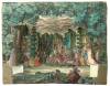 Mid 18th Century Peep Show of a Garden Scene - 2
