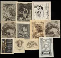 Collection of approximately 85 bookplates