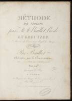 Methode de Violon par M.M. Baillot, Rode et Kreutzer