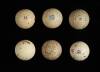 Lot of 6 vintage golf balls