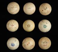 Lot of 9 Spalding golf balls