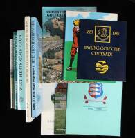 Lot of 11 golf club history books