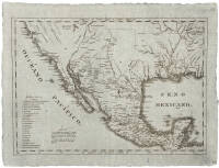 Untitled map of Mexico including what is now California, Texas and the Southwest, plus north and east to Cincinnati