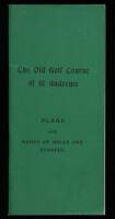 The Old Golf Course of St. Andrews: Plans, with Names of Holes and Bunkers