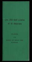 The Old Golf Course of St. Andrews: Plans, with Names of Holes and Bunkers