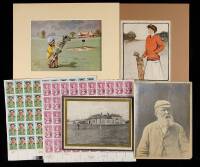 Lot of 6 golf ephemera items