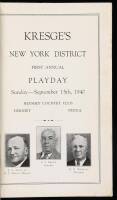 Kresge's New York District First Annual Playday, September 15th, 1940, Hershey Country Club [Official Program]