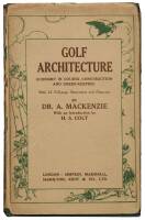 Golf Architecture: Economy in Course Construction and Green-Keeping