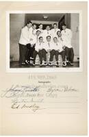 1937 American Ryder Cup Team Buffet Dinner and Dance program