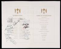 1983 Ryder Cup menu with 25 team member autographs