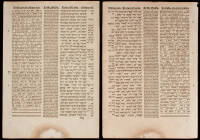 Two original leaves from the Complutensian Polyglot Bible of Alcala