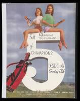 5th Annual Tournament of Champions, played at Desert Inn Country Club, Las Vegas, April 18-21, 1957 for the Benefit of the Damon Runyon Memorial Fund. Official Program