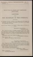 Indian War in Oregon and Washington Territories: Letter from the Secretary of the Interior, Transmitting... the report of J. Ross Browne on the subject of the Indian War in Oregon and Washington Territories