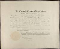 Document signed by Calvin Coolidge, appointing Charles J. Pisar as U.S. Consul in Calcutta, India