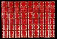 Five titles in nine volumes, finely bound