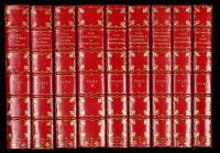 Five titles in nine volumes, finely bound