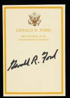 Bookplate signed by Gerald Ford